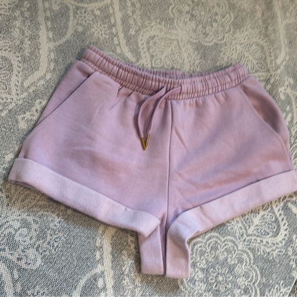 WeWoreWhat High Waist Shorts Women’s Lavender Athleisure - Picture 7 of 7